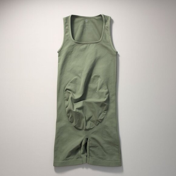 Spiritual Gangster Pants - Spiritual Gangster Good Karma Seamless Maternity Unitard Women's XS/S Sage Green